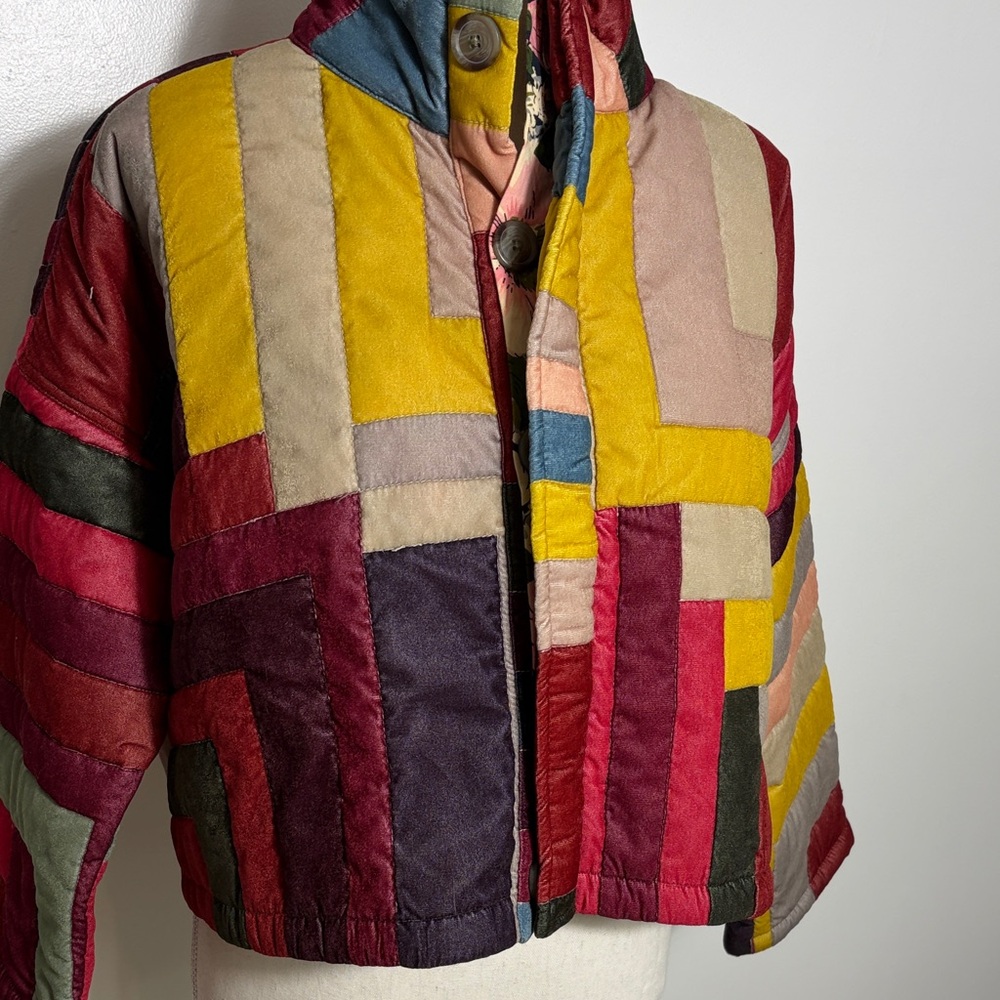 Kimchi Blue Colorful Patchwork Jacket XS - Picture 3 of 7